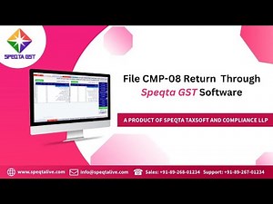 File CMP-08 through Speqta GST Software