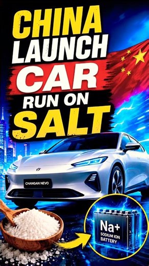 This Car Runs On SALT. Even Cheaper Than EV Car #automobile #car #ev