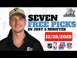 NFL Picks & Predictions For Today Sunday 12/28/25 | 7 Picks in 5 Minutes