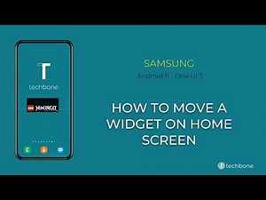 How to Move Widget on Home screen - Samsung [Android 11 - One UI 3]