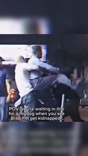 history on Instagram: "In the early 2000s, Brad Pitt agreed to appear in a Jackass stunt believing he was part of a controlled prank with clear boundaries. The setup placed him behind a hot dog stand in a real public area, dressed plainly, with no visible crew, no barriers, and no warning to the people around him. Everything was designed to look ordinary. Pitt knew cameras existed somewhere, but he did not know how far the bit would be taken or how quickly control would be removed. Without warni