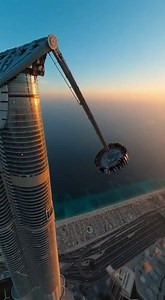 A massive pendulum ride swinging high above Dubai — smooth motion, total safety, pure adrenaline. #WorldsHighestRide #PendulumRide #DubaiThrill | My Dubai Adventures