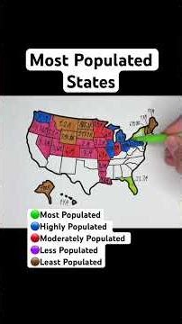 Most Populated States In The United States 🇺🇸