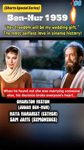 True love is letting go 🕊️ #BenHur59 #CharltonHeston #HayaHarareet #SamJaffe #MovieQuotes #TrueLove