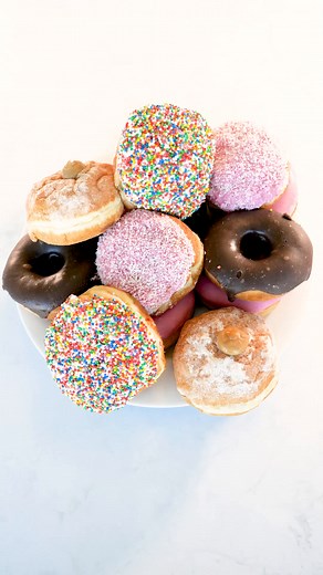 Which donut will you pick? 🍩 Celebrate Donut Day with a delicious sweet treat. #donutday #FoodWorks #shoplocal #donut #jamdonut #iceddonut #bakery #cinnamon | FoodWorks
