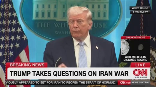 ME: Are there certain types of civilian targets that you would say are off limits?TRUMP: I don't want to tell you that. ... We have a plan because of the power of our military, where every bridge in Iran will be decimated by 12 o'clock tomorrow night, where every power plant in Iran will be out of business, burning, exploding, and never to be used again. I mean, complete demolition by 12 o'clock, and it will happen over a period of four hours if we want it to. We don't want that to happen.
