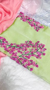 #handembroiderykurthi beautifulhandembroidery #designerkurthi #jaicyscreativedesigns #reelsembroidery | Jaicy's Creative Designs