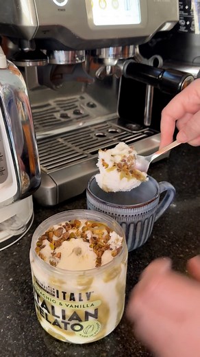 1000% would recommend! Affogato is gonna be my coffee treat this summer. BEST way to have a coffee ngl. Italians know how to do it. 👌🏼 #tiggamac #affogato #italy #coffee #pistachio #sweettreat #pistachioicecream | Tigga Mac