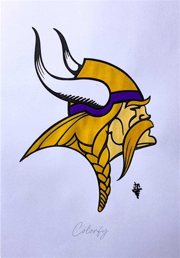 Minnesota Vikings Coloring Activity for Fans