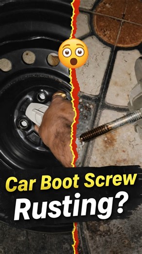 Car Boot Screw Rusting Ka Simple Solution! #cartips #shorts