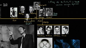 The discovery of the double helix structure of DNA