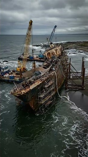 Sunken Ship Restored Into Luxury Floating Hotel | Full Timelapse #shorts #ai #timelapse