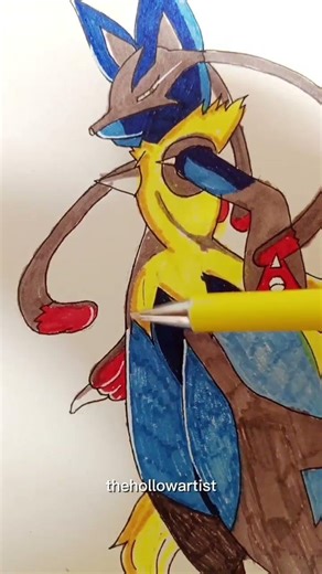 how to draw lucario🔥🔥