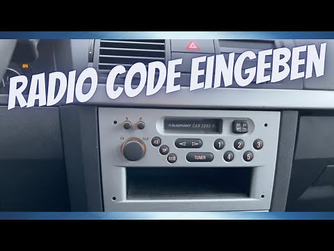 Radio Code eingeben Opel Meriva