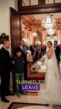 “The Poor Boy Was Kicked Out of the Wedding for His Torn Clothes… Until the Bride Ran After Him Cryi