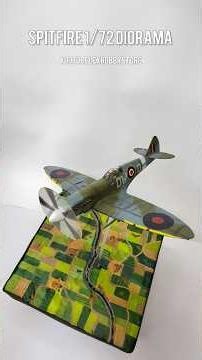 Spitfire 1/72 diorama | modelismo | Como fazer diorama | plastimodelismo | aircraft model