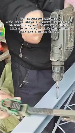 Chain Link Fence #shorts #Fencing #DIY #ConstructionTips #Chain #HomeImprovement #Tools #Engineering