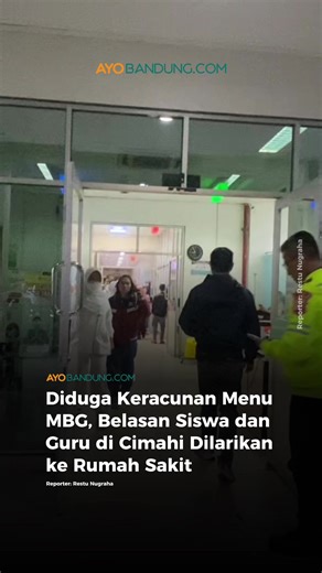 Sejumlah siswa dan tenaga pendidik di Kota Cimahi, diduga mengalami keracunan setelah menyantap hidangan dari program Makan Bergizi Gratis (MBG), Rabu 25 Februari 2026. Sebanyak 24 siswa bahkan harus mendapatkan penanganan medis di rumah sakit. Wakil Wali Kota Cimahi, Adhitia Yudisthira, mengungkapkan data sementara menunjukkan sebagian besar pasien dirawat di RSUD Cibabat. Ia merinci, sebanyak 20 orang ditangani di RSUD Cibabat, tiga orang di Rumah Sakit Mitra Kasih, dan satu orang di Rumah Sak