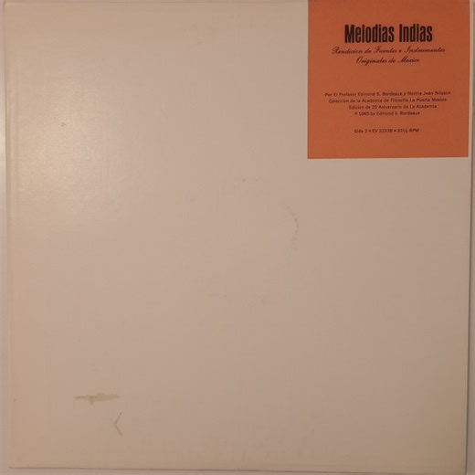 Edmond S. Bordeaux And Norma Jean Nilsson - Indian Melodies = Melodias Indias