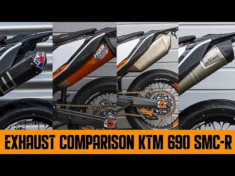 Best Exhaust For KTM 690 SMC-R (comparison Tekmo, DVR, Leovince LV, Original and HGS)