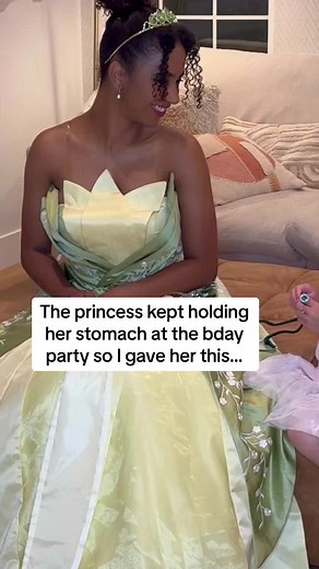 Helping a Bloated Princess at a Disney Princess Party