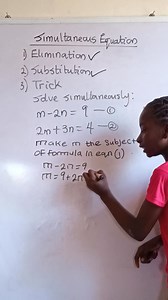 21K views · 418 reactions | Learning to solve simultaneous equation (Substitution method) | Heritage Ben | Facebook