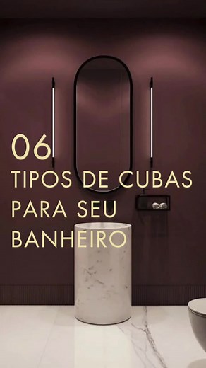Seis tipos de cubas para banheiros estilosos