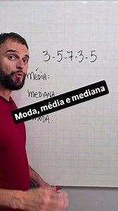 Aprenda a calcular moda, média e mediana #estatistica #concursos | Profdombrauskas