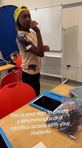 This is your sign to create a #HummingbirdKit robotics arcade with your students. These interactive games are low floor, high ceiling, and wide walls - your imagination is the limit! What will you create? Get the details here: https://learn.birdbraintechnologies.com/hummingbirdbit/projects/my-first-interactive-game/ | BirdBrain Technologies LLC.