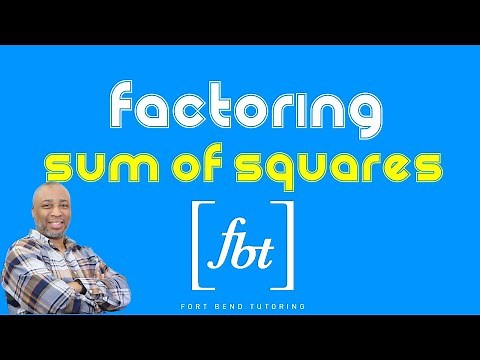 Factoring: Sum of Squares (Yes, you CAN factor them!) [fbt]