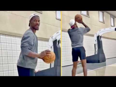 Jimmy Butler already getting shots up after knee injury in January