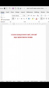 Cách cài đặt font chữ, cỡ chữ mặc định trong Word #tinhocvanphong #word #sachtinhocvanphong #Excel #exceltips | Kỹ Năng Tin Học Văn Phòng