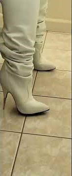 "Legendary Boots" Subscriber special request. White Boots tap dance on hard floor.