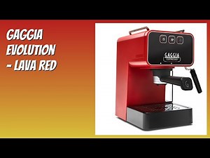 REVIEW (2025): Gaggia Evolution - Lava Red. Features