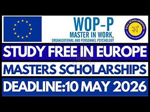 How to Apply for Erasmus Mundus WOP-P Scholarship 2026 | Fully Funded Masters in Europe Step-by-Step
