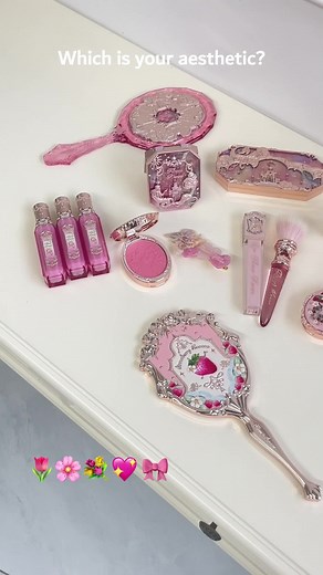 Which is your aesthetic?#flowerknows#makeup#packaging#beauty#moonlightmermaid#strawberryrococo#unicorn