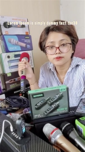 Shure DM300S Rechargeable Wireless Microphones Dual Cordbless Handheld Dynamic Microphone UHF With Receiver