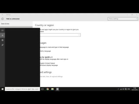 How to set tamil as display and typing language in windows 10 [Guide]