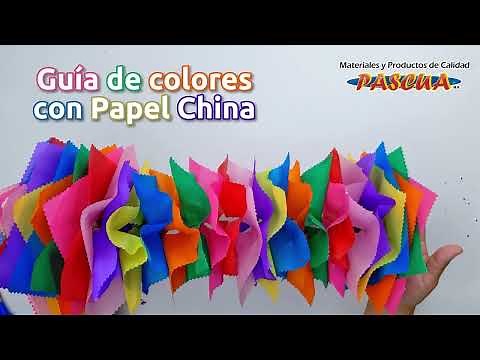 GUIA DE COLORES PAPEL CHINA