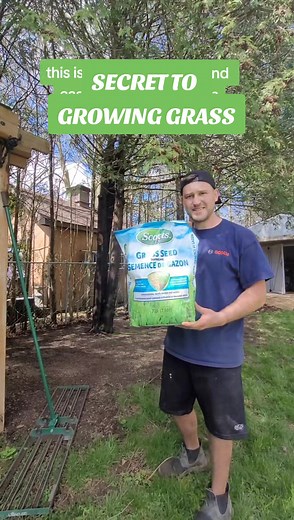 This is my secret for growing grass. Use a good grass seed & put it down heavily. Then I like to use a triple mix soil. I spread it with my lawn leveling rake, this pushes the soil easily while spreading a thin level layer which is perfect to cover grass seed so it can germinate. Then water twice a day for 10-14 days and you will have healthy new grass. This Lawn leveling rake is from @land.zie i have a code Ben10 which saves 10% on anything from their site #grassseason #grassseed #grassgrowing 
