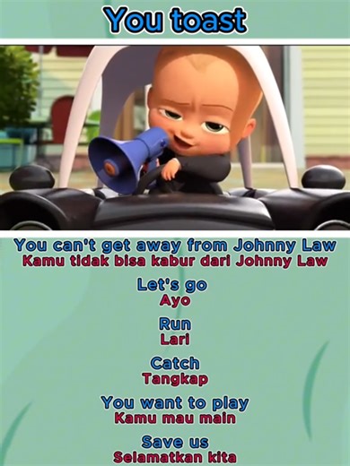 You Toast (Boss baby) #english #pronounciation #practiceenglish #vocabulary #shadowing