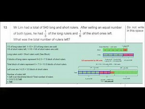 Singapore 2014 PSLE Math Paper 2 Q13