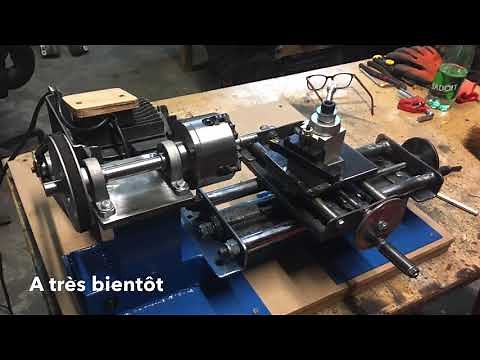 Mini TOUR METAL fait maison,part 4(homemade métal lathe)