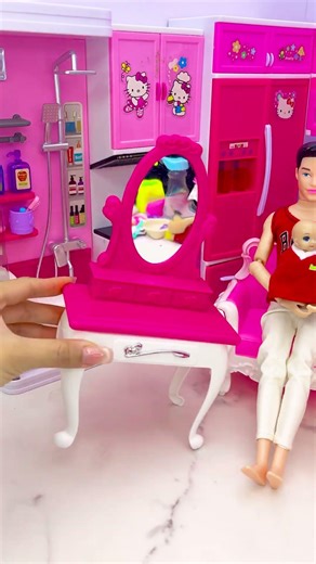 Satisfying With Unboxing Barbie Princess and Ken Family Toys, ASMR Video #shorts