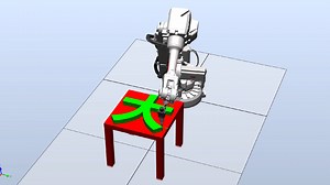 ABB仿真Robotstudio软件-机器人写字教学视频制作过程（无声）