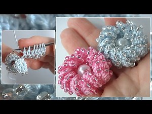 Pretty! How to Crochet with Beads/Crochet Glorious Flower/Step By Step Video Tutorial
