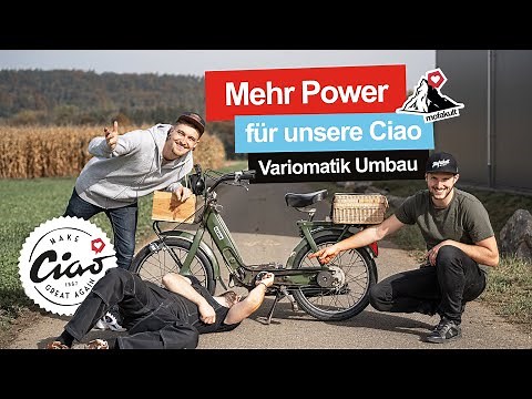 PIAGGIO CIAO TUNING | From mono-drive to variomatic