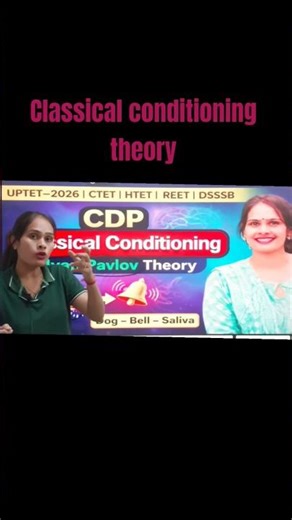 Ivan Pavlov Theory Explained in 60 sec | cdp for Teaching Exams | CTET HTET UPTET REET DSSSB