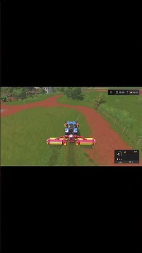 Mowing grass in Farming Simulator 17 #fs17 #fs17timelapse