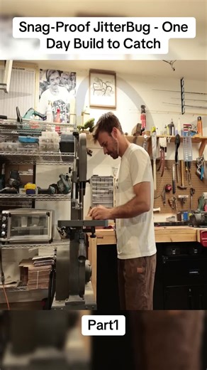 Snag-Proof JitterBug - One Day Build to Catch. Part1 #fishinglure #fishinglure #fishing #marlingbaits #fis